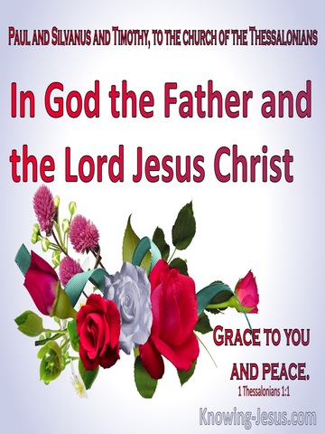 1 Thessalonians 1:1 To The Church In God The Father And The Lord Jesus Christ (red) 
